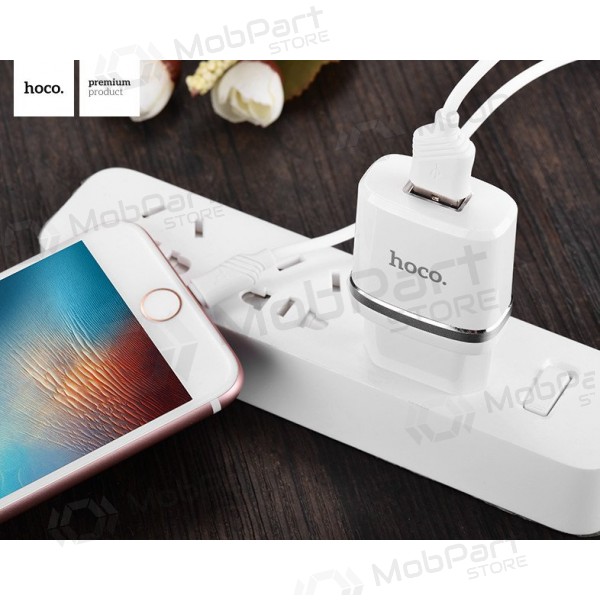 Caricatore HOCO C11 Smart USB + lightning (5V 1A) (bianca)