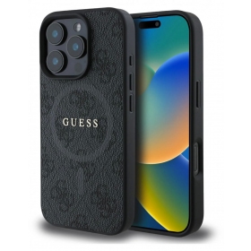 Custodia per Apple iPhone 16 Pro Max - Guess PU Leather 4G Colored Ring MagSafe