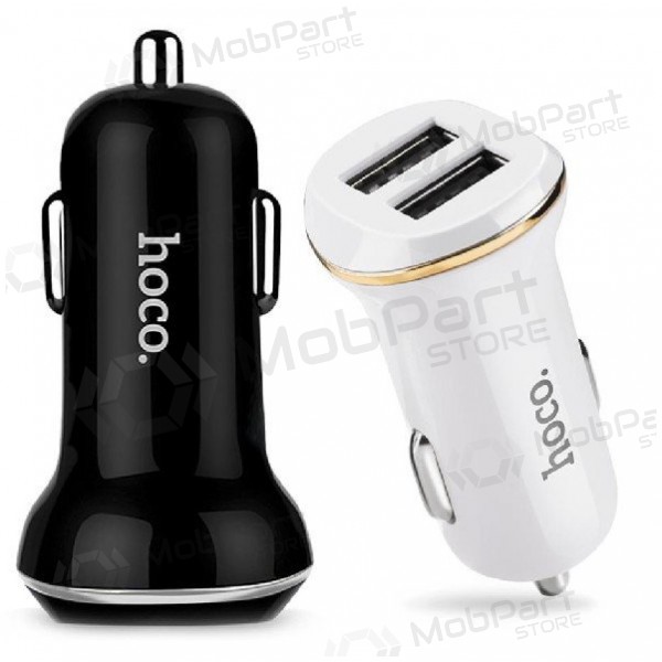Caricatore per auto HOCO Z1 Dual USB (5V 2.1A) (bianca)