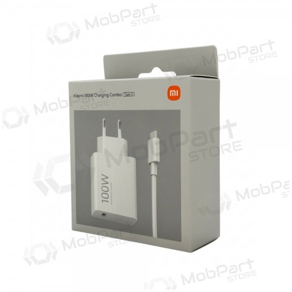 Caricabatterie per telefono Xiaomi Charging Combo BHR095VEU 100 W USB-A con cavo USB-C bianco