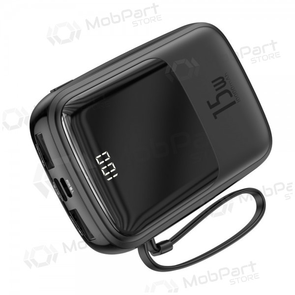 Batteria esterna Power Bank Baseus Q Pow With Type-C Cable 10000mAh nero PPQD-A01
