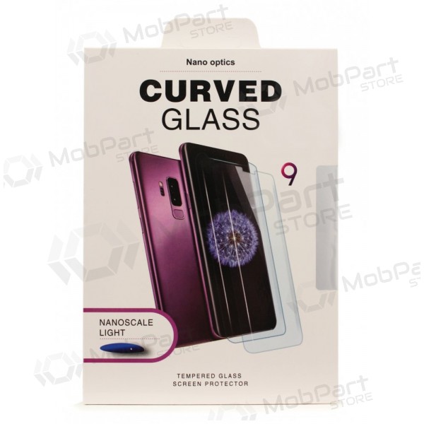 LCD apsauginis stikliukas Nano Optics 5D UV Glue Samsung S928 S24 Ultra lenktas trasparente
