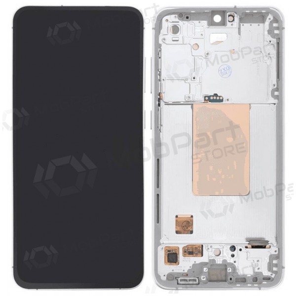 Schermo Samsung Galaxy S24 FE (argento) (con cornice) (Premium)