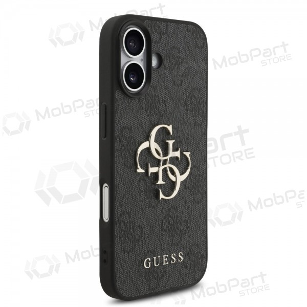 Custodia per Apple iPhone 17 - Guess PU 4G Metal Logo Strap (nero)