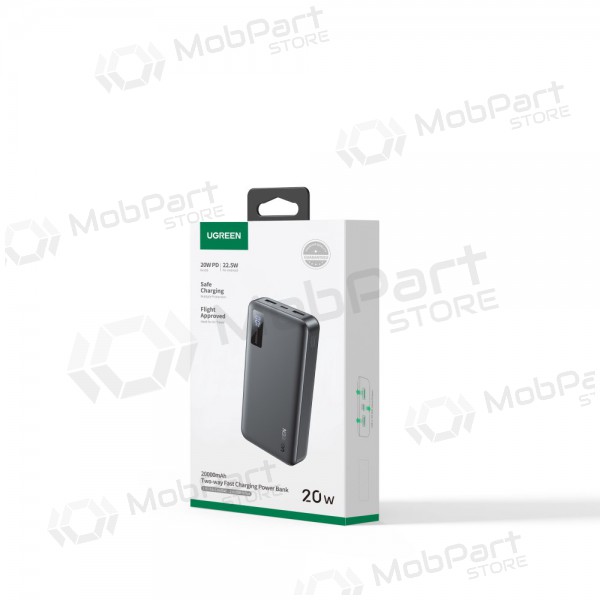Batteria esterna Power Bank Ugreen PB313 20W 20000mAh (25683) nero Batteria esterna Power Bank Ugreen PB313 20W 20000mAh (25683) nero