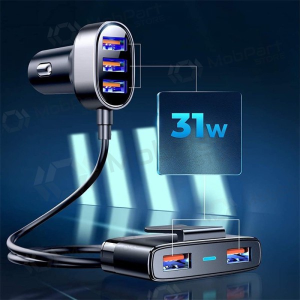 Caricatore automobilinis Joyroom JR-CL03 5xUSB 6.2A (nero)