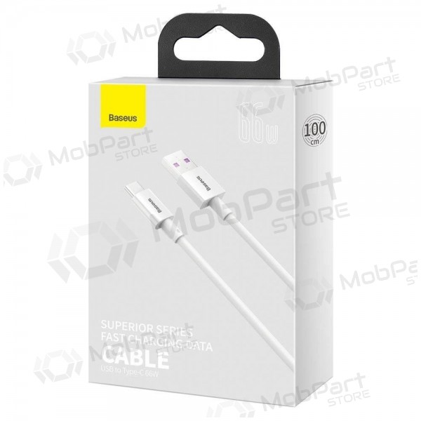 USB cavo Baseus Superior iš USB į Type-C 66W 2.0m bianca CATYS-A02