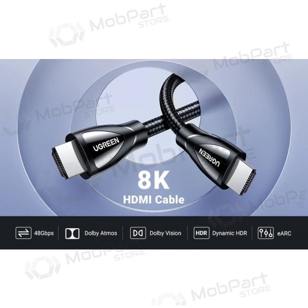 Cavo HDMI Ugreen HD140 HDMI 2.1 2 m nero