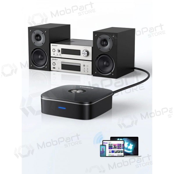 Adattatore Bluetooth Ugreen CM123 2xRCA AUX Bluetooth 5.0 nero