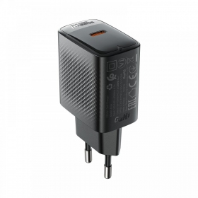 Caricabatterie per telefono Acefast A104 25 W GaN USB-C nero