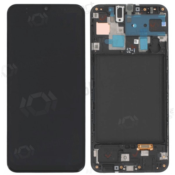 Samsung Galaxy A30 schermo / display (nero) (con una cornice) (originale) Samsung Galaxy A30 schermo / display (nero) (con una cornice) (originale)