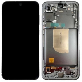 Samsung Galaxy S23 FE schermo / display (grafitas) (con una cornice) (refurbished)