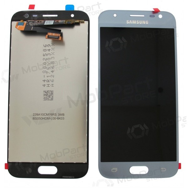 Samsung J330F Galaxy J3 (2017) schermo / display (d'argento) (service pack) (originale)