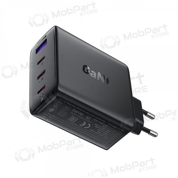 Caricabatterie per telefono Acefast A94 100 W GaN 3x USB-C + USB-A nero