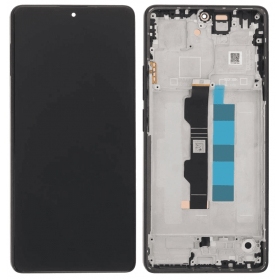 Xiaomi Redmi Note 13 Pro 4G, Poco M6 Pro 4G schermo / display (nero) (con una cornice) (OLED)