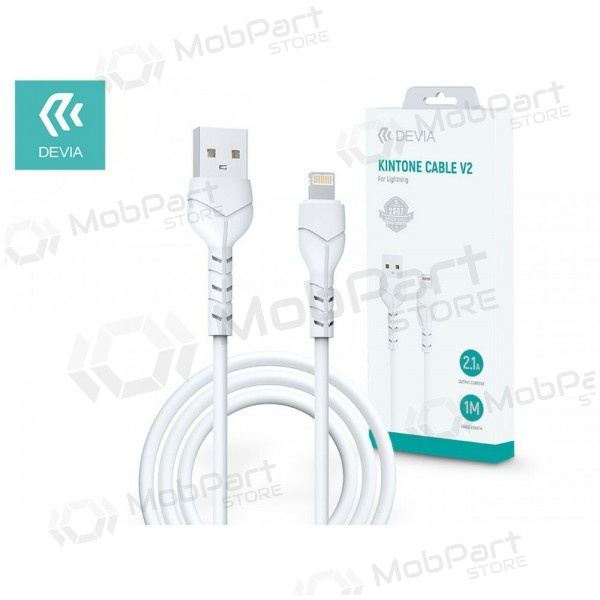 Cavo USB Devia Kintone Lightning 1.0m (bianco) 5V 2.1A