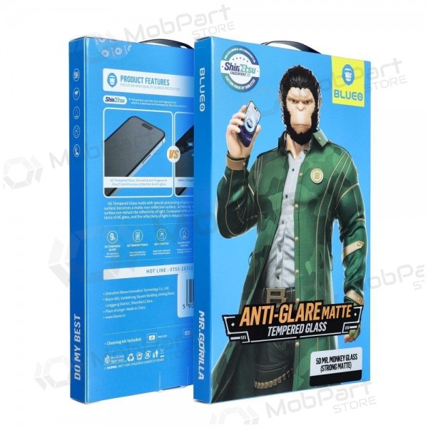 Vetro protettivo per Apple iPhone 18 Pro - 5D Mr. Monkey Glass (Strong Matte)