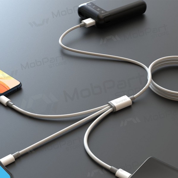 Cavo USB Dudao L8s-3in1 USB-A a USB-C / Micro USB / Lightning 1.2 m 100 W