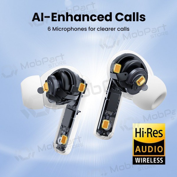 senza filis ausinės Ugreen WS200 HiTune T6 Active Noise-Cancelling Earbuds