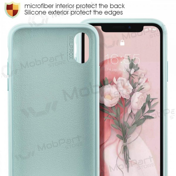 Custodia per Apple iPhone 12 Pro Max - Liquid Silicone 1.5mm (mint)