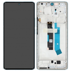 Xiaomi Redmi Note 14 Pro 4G schermo / display (blu) (con una cornice) (originale)