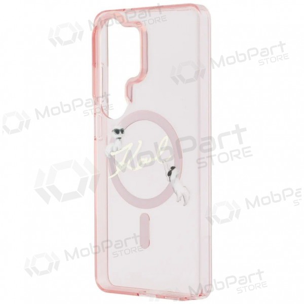 Custodia Samsung Galaxy S26 Ultra - Karl Lagerfeld IML Choupette Karl Script Logo Magnetic (rosa)