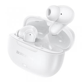 Cuffie wireless Borofone BW96 Bluetooth ANC ENC USB-C bianche