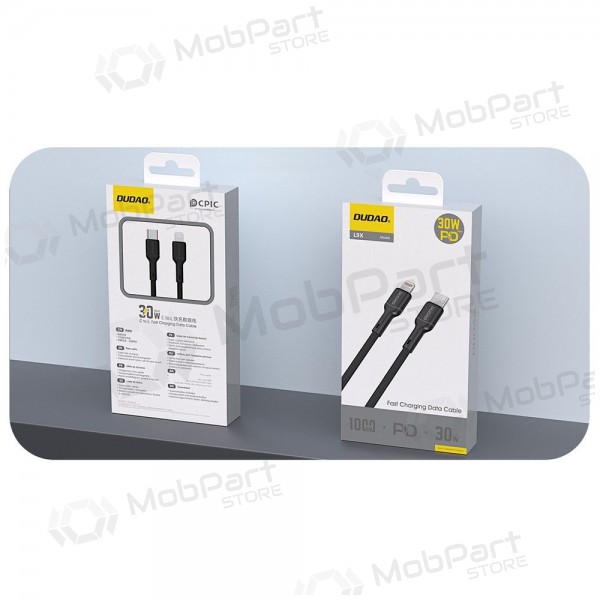 Cavo Lightning Dudao L9X USB-C a Lightning 1 m 30 W nero