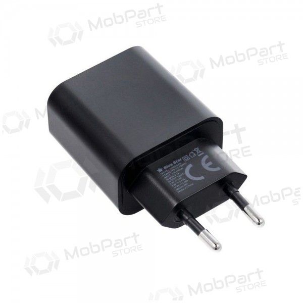 Caricabatterie per telefono Blue Star 20 W USB-C con cavo USB-C nero