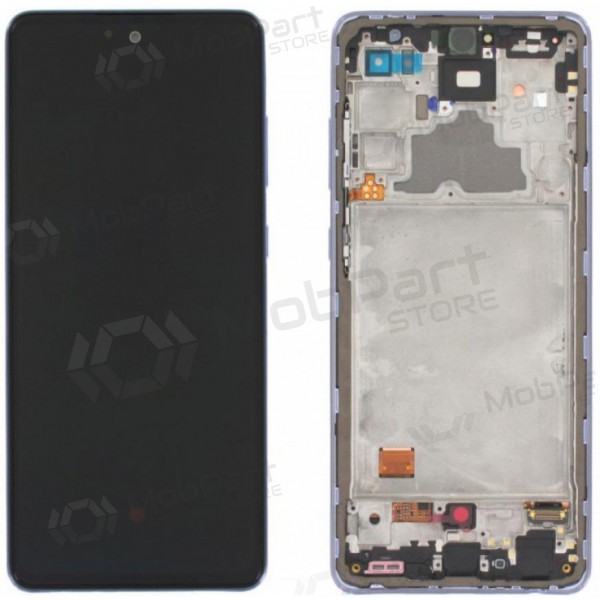 Samsung A725 A72 4G / A726 5G 2021 schermo / display (viola) (con una cornice) (service pack) (originale)