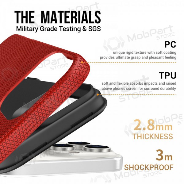 Apple iPhone 13 Pro custodia „Perfectionists“ (rosso)