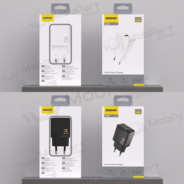 Caricabatterie per telefono Dudao A23 12 W USB-A nero