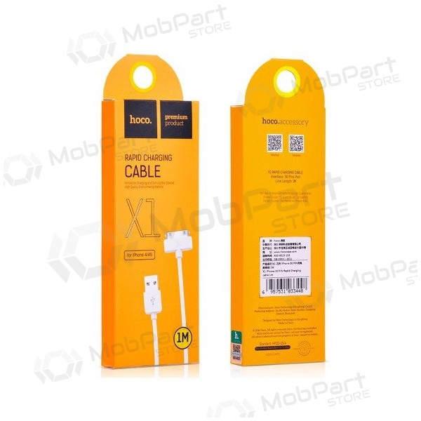 USB cavo HOCO X1 iPhone 30-pin 1.0m (bianca)