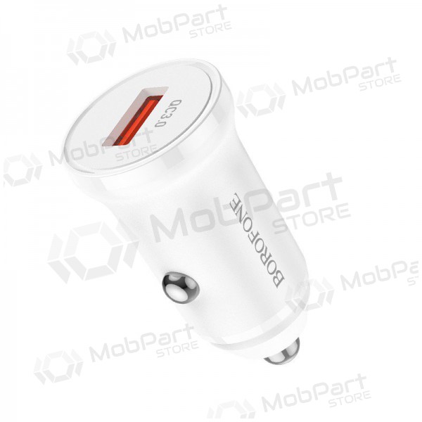 Caricatore automobilinis Borofone BZ18 Quick Charge 3.0 18W (bianca)