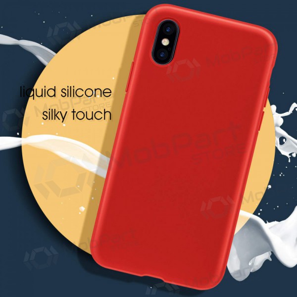Custodia per Apple iPhone X / XS - Liquid Silicone 2.0mm (rosso)
