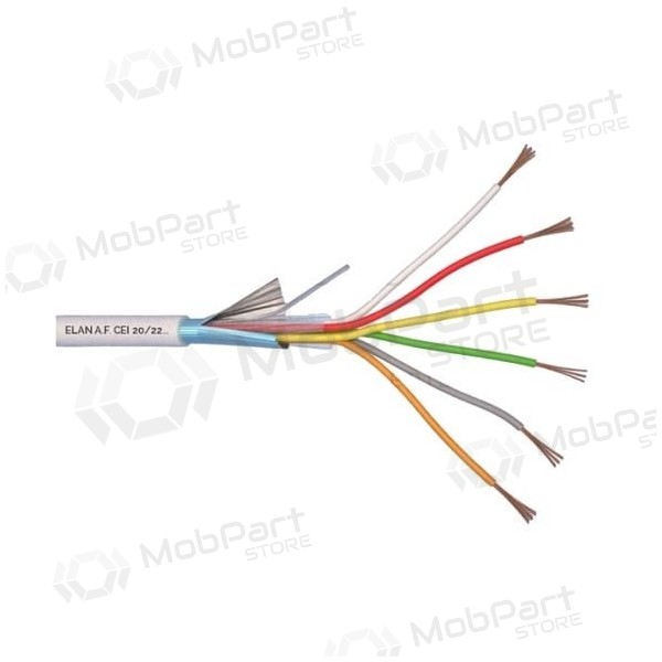 Cavo ELAN schermato con conduttori stagnati 6x0.22