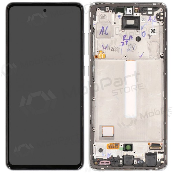 Samsung Galaxy A52 schermo / display (bianca) (con una cornice) (originale) Samsung Galaxy A52 schermo / display (bianca) (con una cornice) (originale)