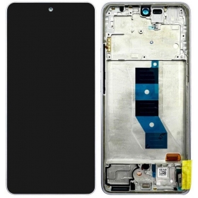 Xiaomi Redmi Note 14 5G schermo / display (Lavender Purple) (con una cornice) (originale)