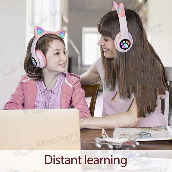 Cuffie wireless Cat Glow on-ear con microfono USB-C + 3,5 mm