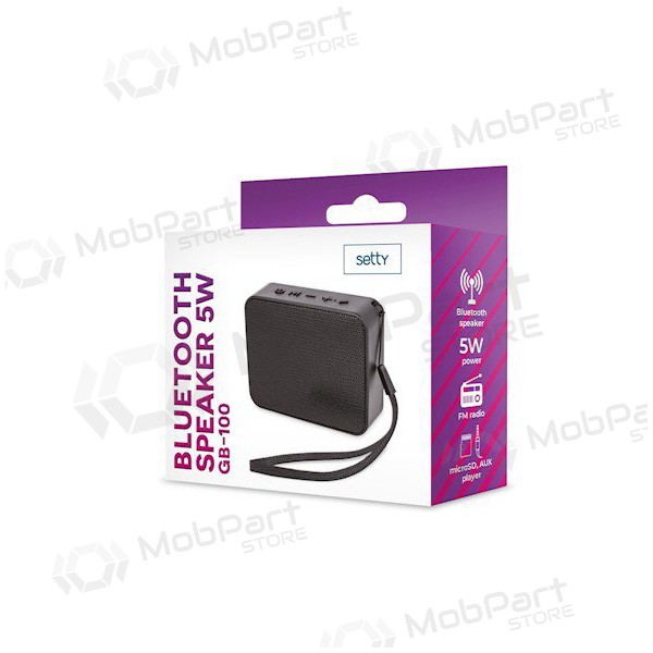 Altoparlante portatile Bluetooth Setty Speaker W5r (nero)