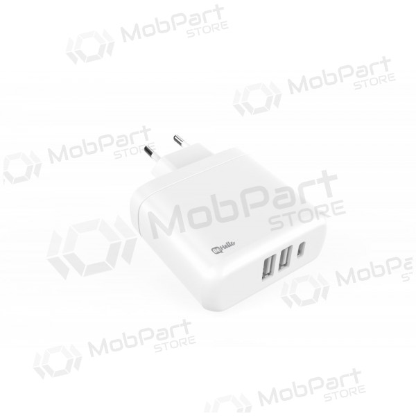 Caricatore BeHello USB-C 45W PD + 2 USB (bianca)