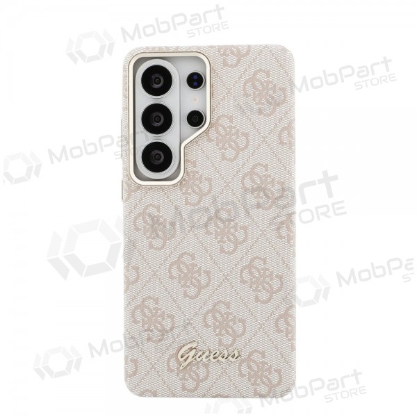 Custodia per Samsung Galaxy S26 Ultra - Guess PU 4G Script Metal Logo Magnetic (rosa)