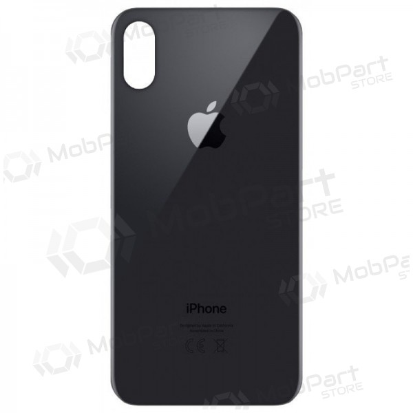 Apple iPhone X coperchio batteria posteriore grigio (space grey) (bigger hole for camera)