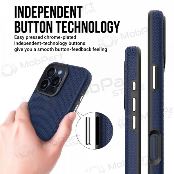 Apple iPhone 16 custodia „Perfectionists“ (blu scuro)