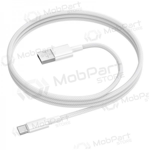 Cavo USB-C Borofone BX117 da USB-A a USB-C 1 m bianco.