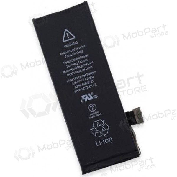 Apple iPhone 5S, 5C batteria, akumuliatorius (1560mAh) - Premium Apple iPhone 5S, 5C batteria, akumuliatorius (1560mAh) - Premium