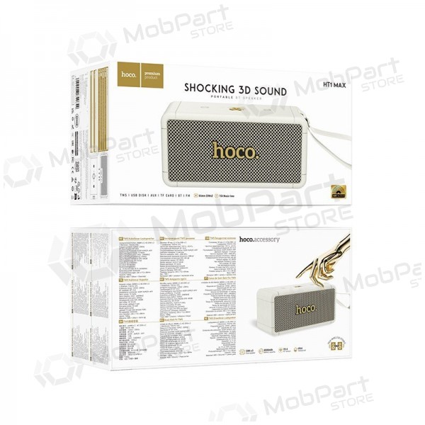 Bluetooth altoparlante portatile Hoco HT1 Max bianca