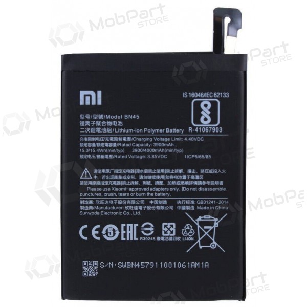 Xiaomi Redmi Note 5, Note 5 Pro batteria, akumuliatorius (BN45) (originale) Xiaomi Redmi Note 5, Note 5 Pro batteria, akumuliatorius (BN45) (originale)