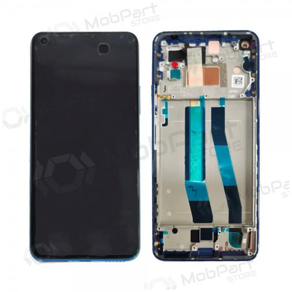 Xiaomi Mi 11 Lite 4G schermo / display (blu) (con una cornice) (originale)