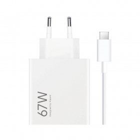 Telefono caricabatterie Xiaomi HyperCharge Combo BHR9465EU 67 W USB-A USB-C bianco